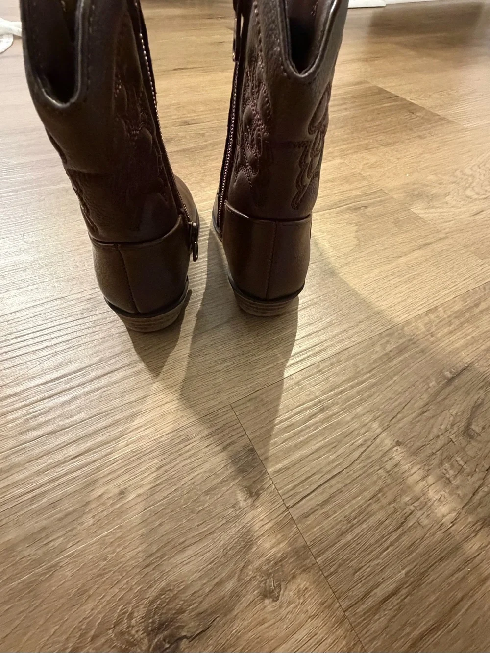 Cat & Jack Brown Kids Western Boots